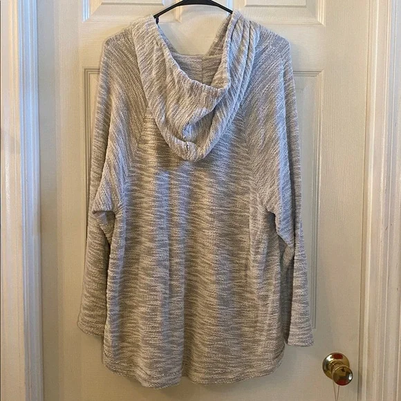 Altar'd State Distressed Comfortable Knit Sweater Hoodie - Picture 9 of 13